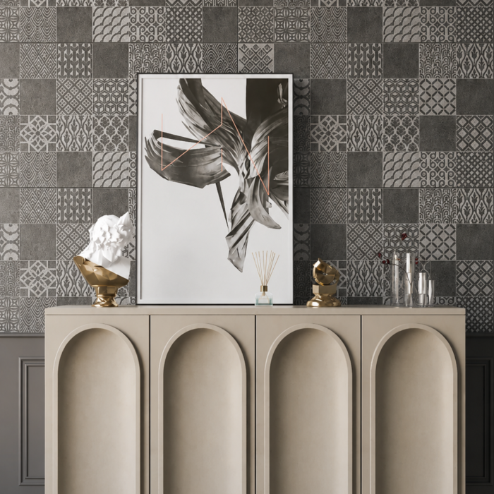 Monochrome Mosaic Heritage Tile