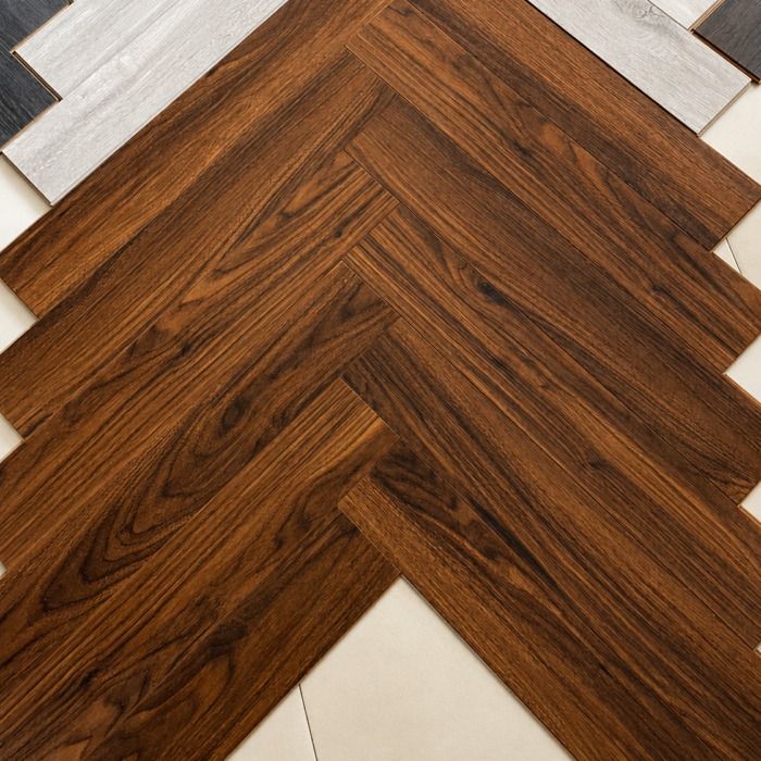 Royal Walnut Chevron Flooring