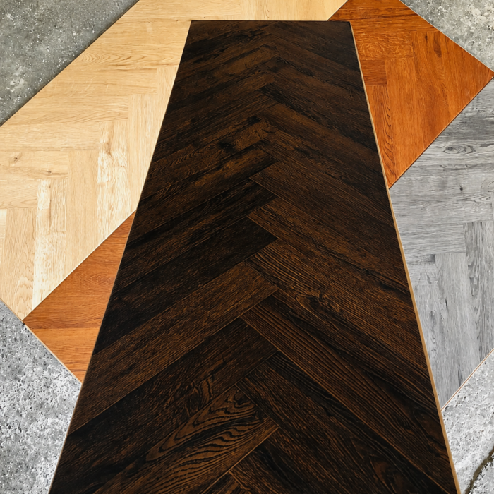 Imperial Ebony Chevron Flooring