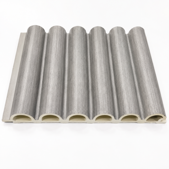 Premium Grey Wood Grain Fluted Wall Panel