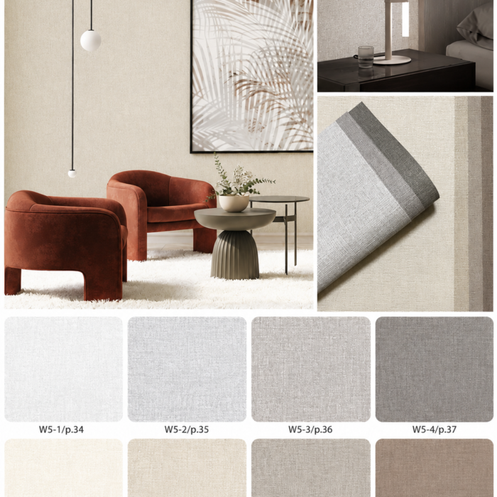 Premium Neutral Linen Texture Wallpaper – Luxury Modern Textured Wall Covering