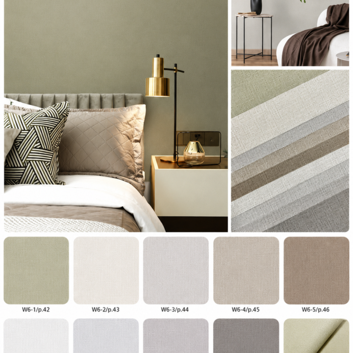 Premium Sage Green Linen Texture Wallpaper – Modern Luxury Wall Covering