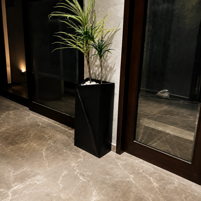 Luxury Artificial Dracaena Plant in Black Planter