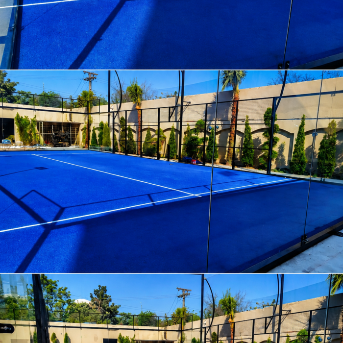 Professional Blue Padel Court Turf Mats