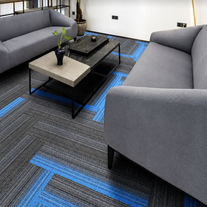 HA Collection Premium Striped Carpet Tiles