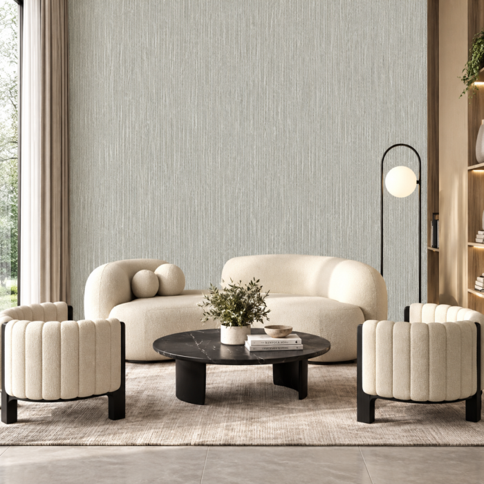 Textured Light Grey Wallpaper – CP1405